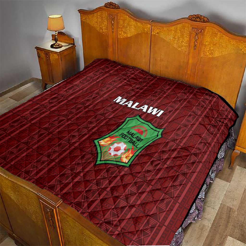 Malawi Football Quilt Go Champions - Red LT15
