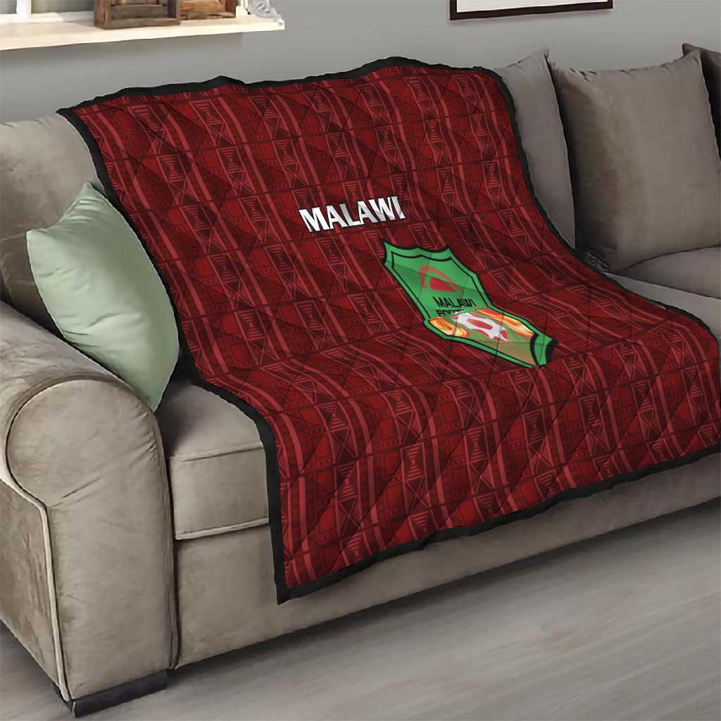 Malawi Football Quilt Go Champions - Red LT15