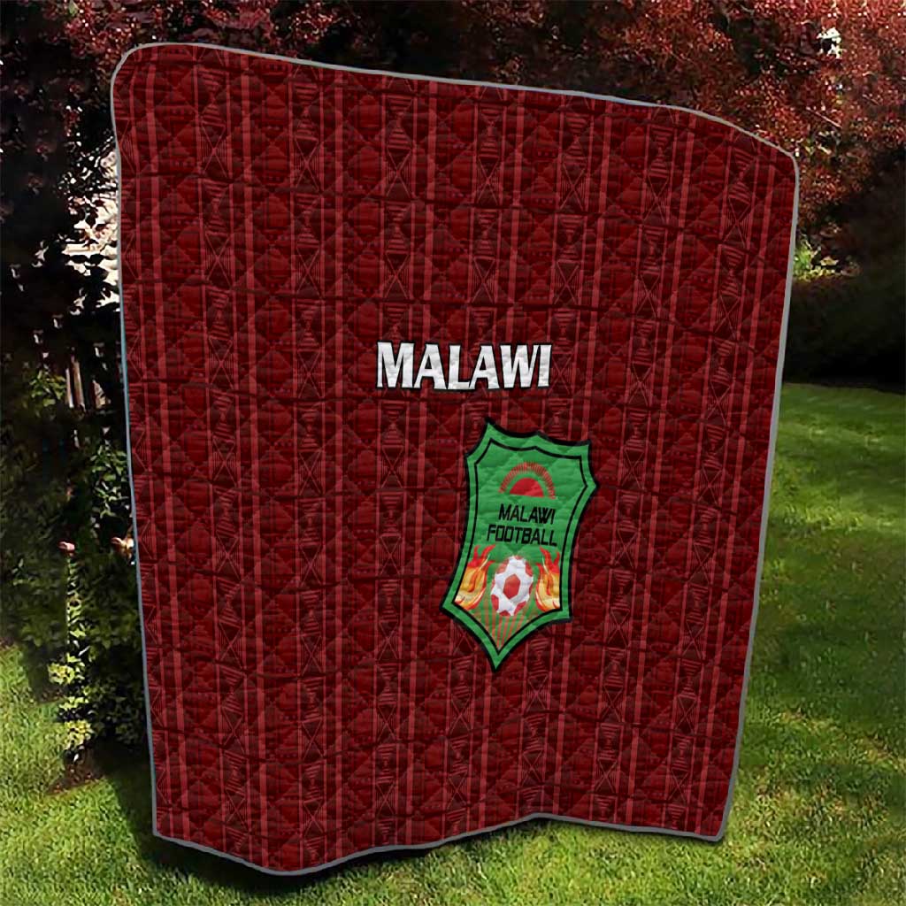 Malawi Football Quilt Go Champions - Red LT15