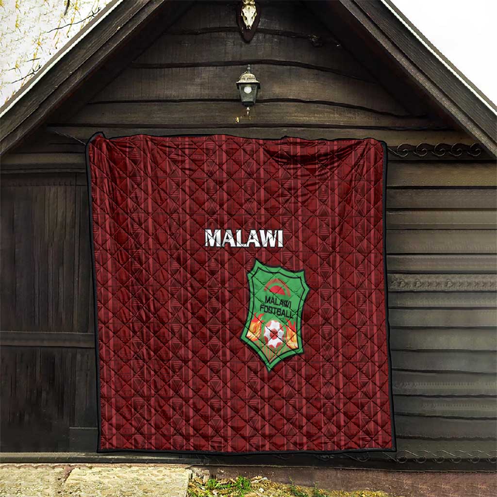 Malawi Football Quilt Go Champions - Red LT15
