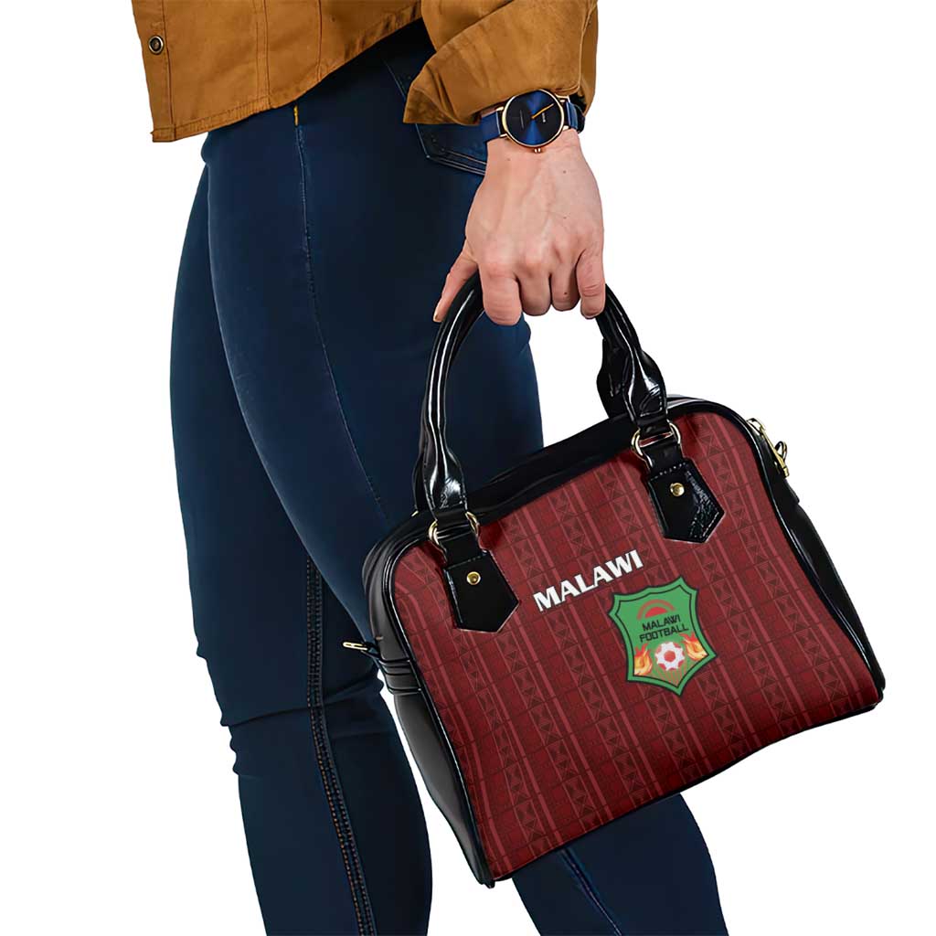 Malawi Football Shoulder Handbag Come On Flames - Red LT15