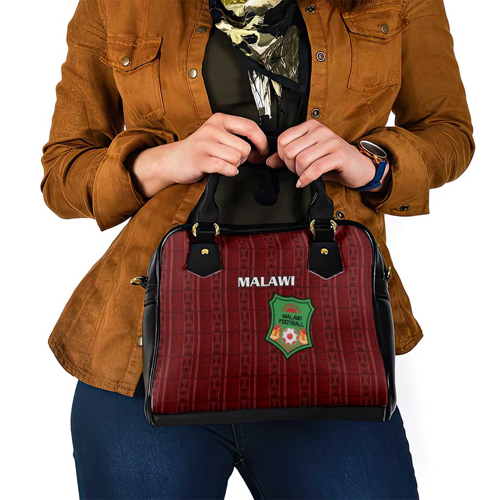Malawi Football Shoulder Handbag Come On Flames - Red LT15