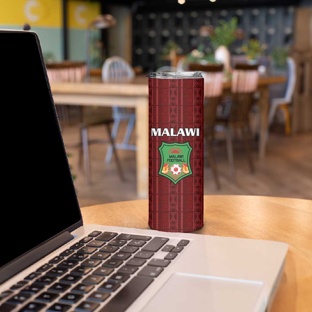 Custom Malawi Football Skinny Tumbler Go Champions - Red LT15