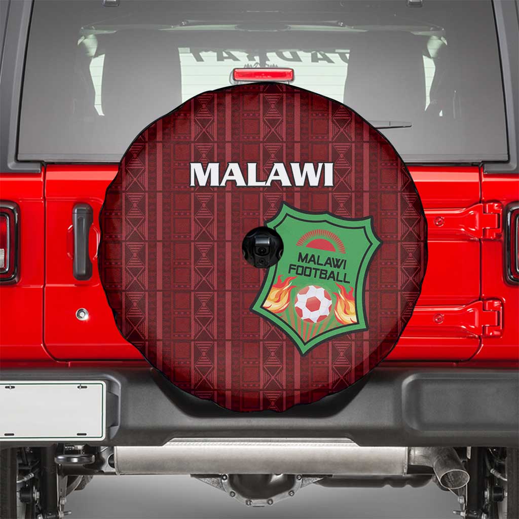 Malawi Football Spare Tire Cover Come On Flames - Red LT15