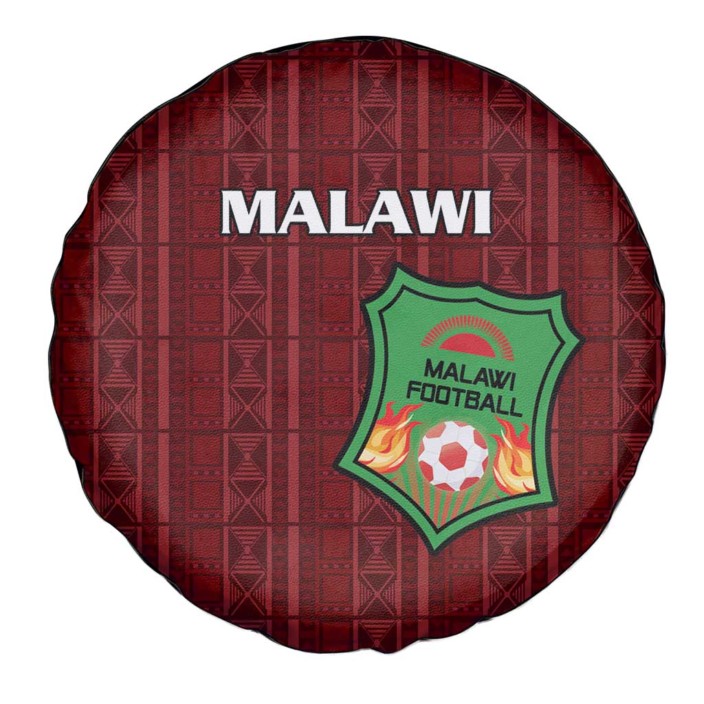 Malawi Football Spare Tire Cover Come On Flames - Red LT15