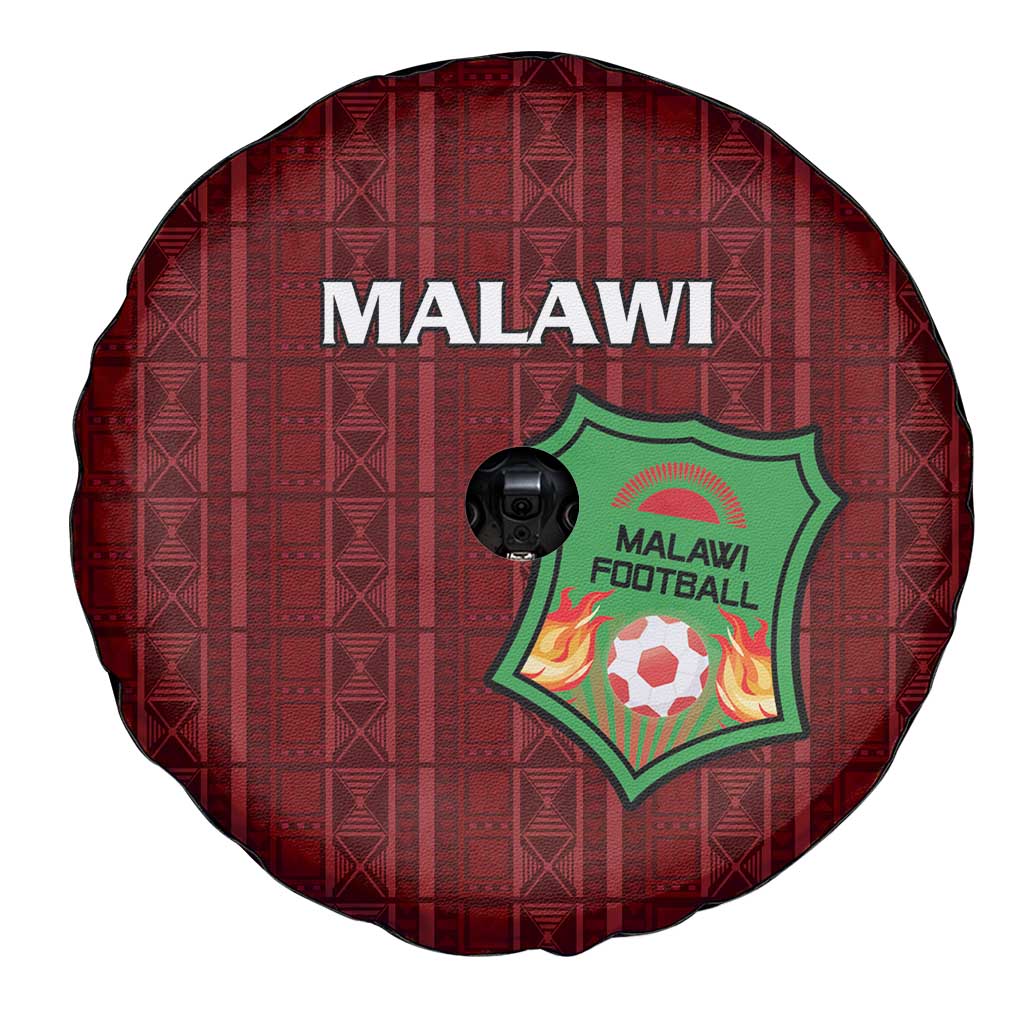 Malawi Football Spare Tire Cover Come On Flames - Red LT15