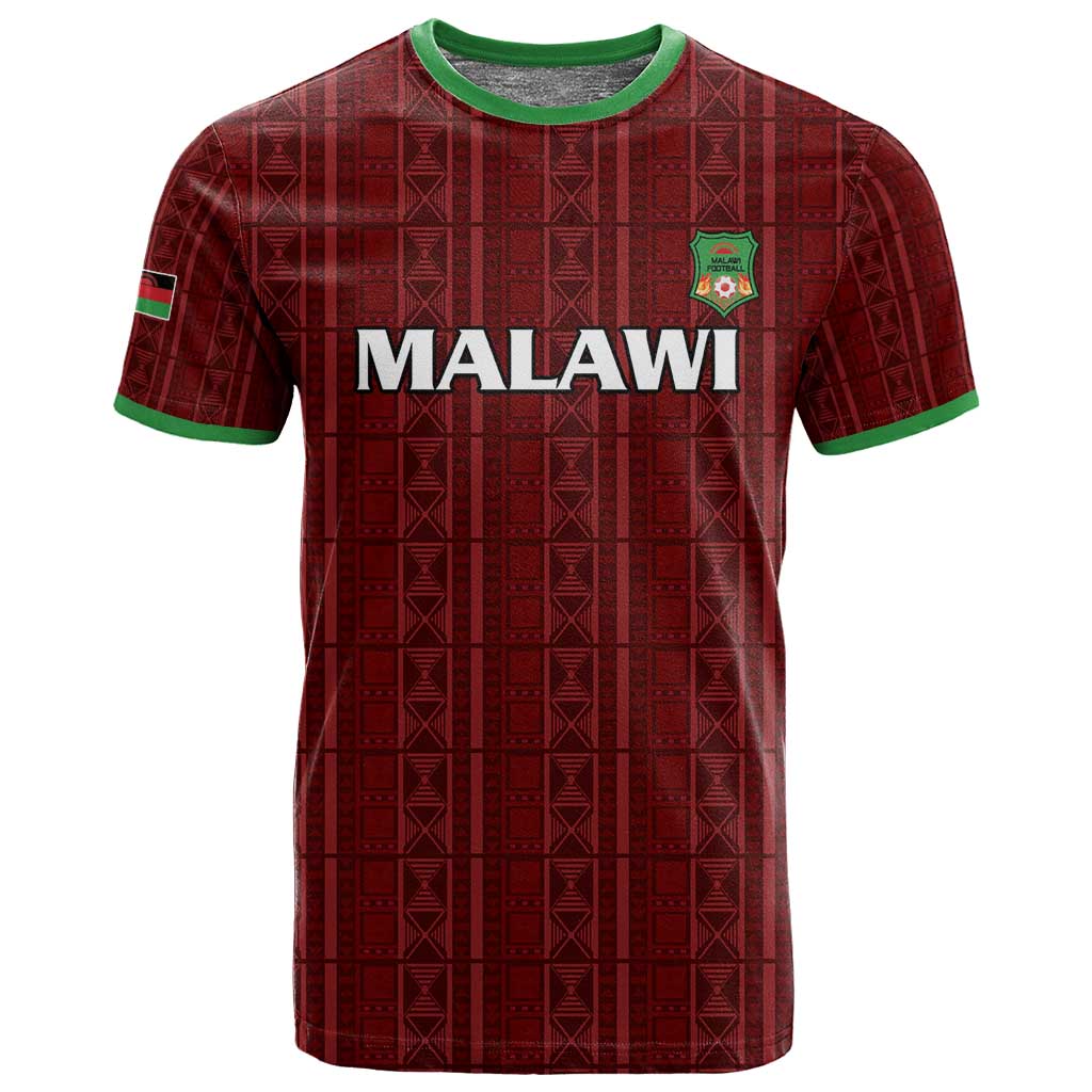 Custom Malawi Football T shirt Go Champions - Red LT15