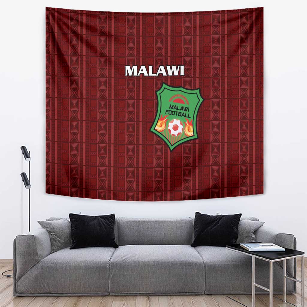 Malawi Football Tapestry Go Champions - Red LT15