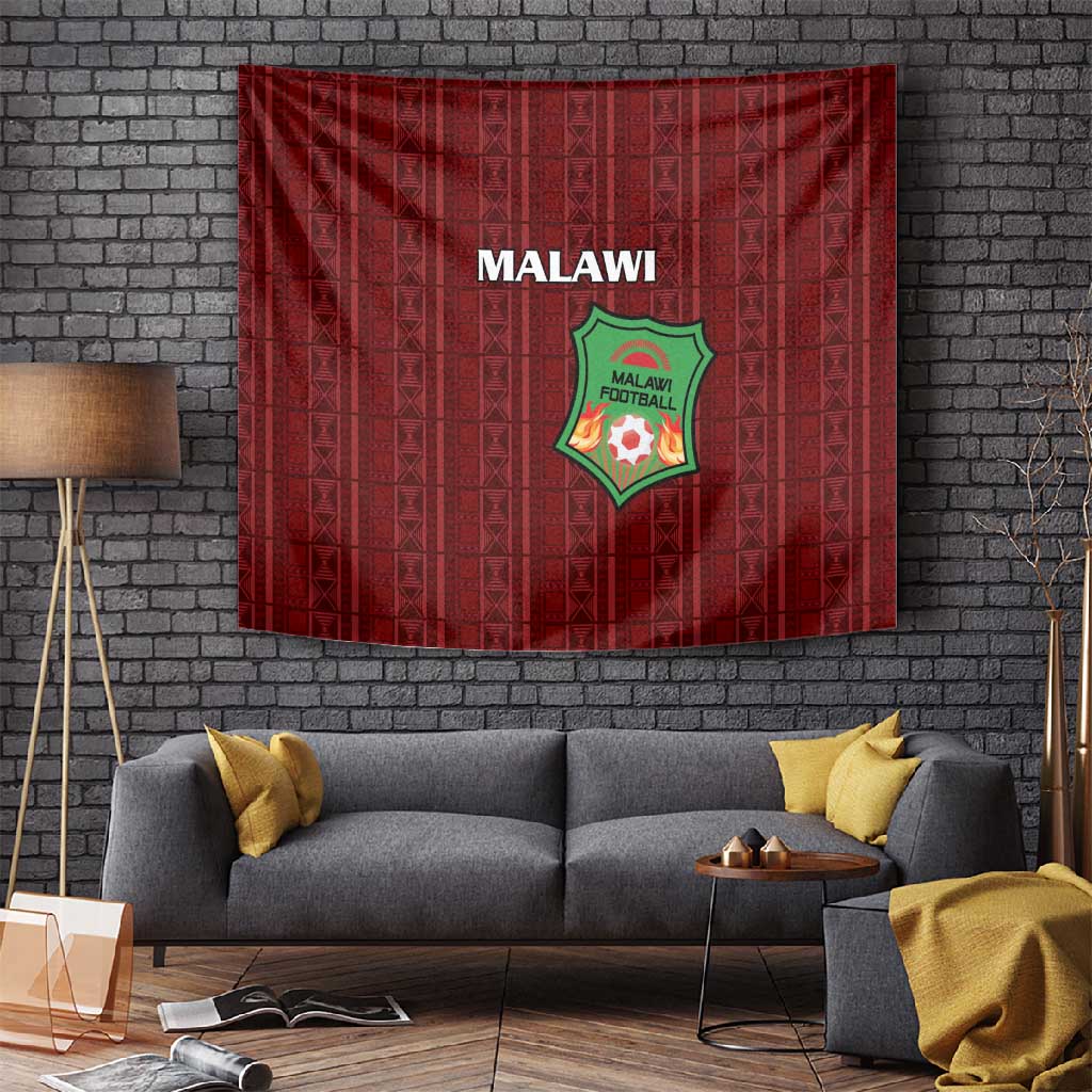 Malawi Football Tapestry Go Champions - Red LT15