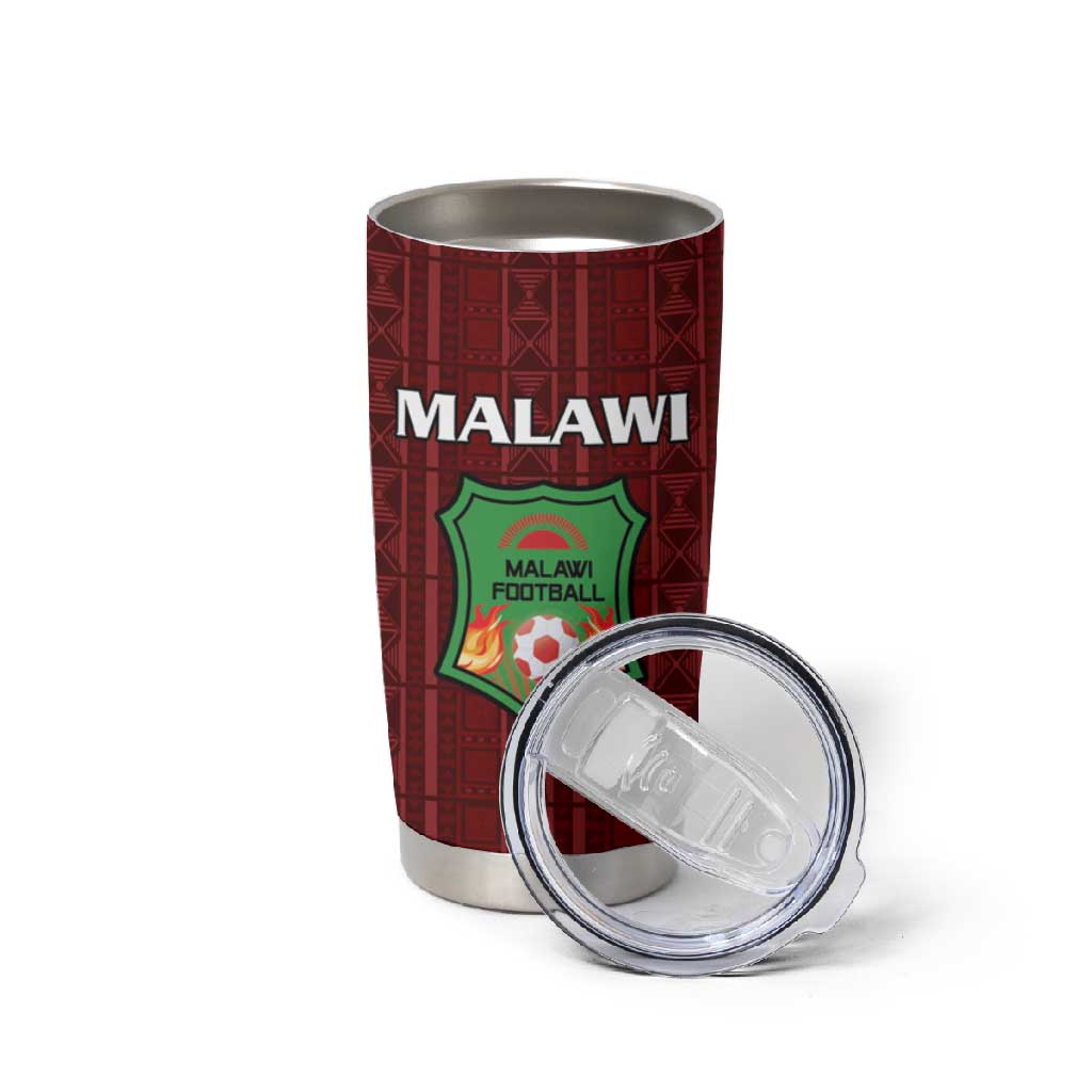 Custom Malawi Football Tumbler Cup Go Champions - Red LT15