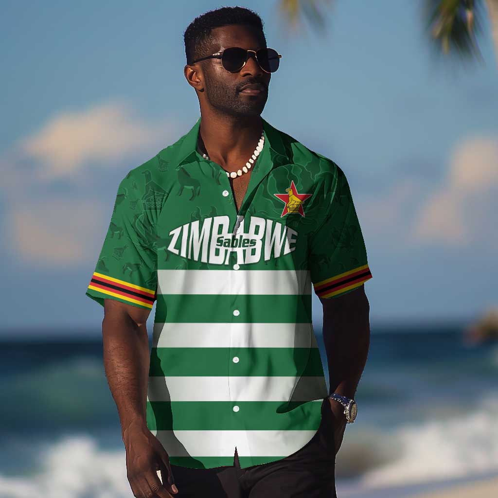 Rugby Zimbabwe Custom Hawaiian Shirt Go Champions Sables LT15