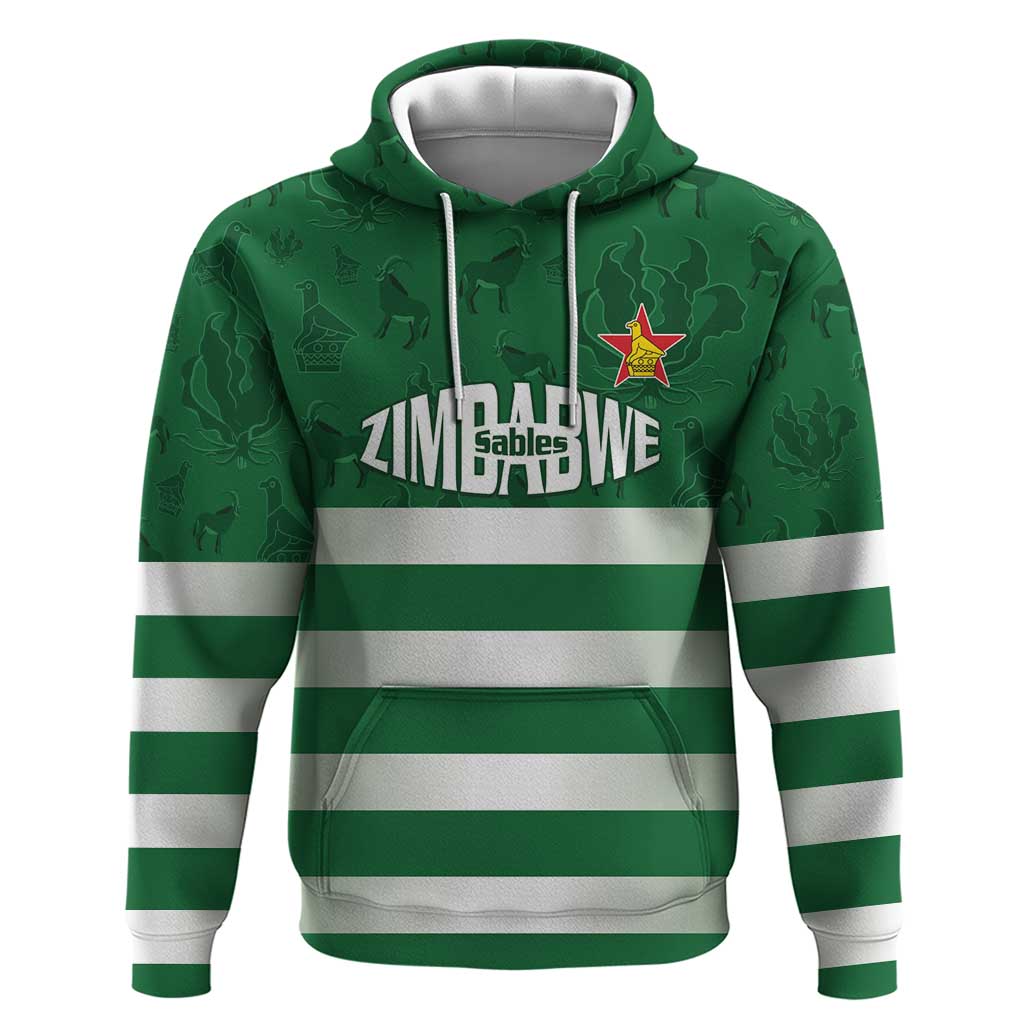 Rugby Zimbabwe Custom Hoodie Go Champions Sables LT15