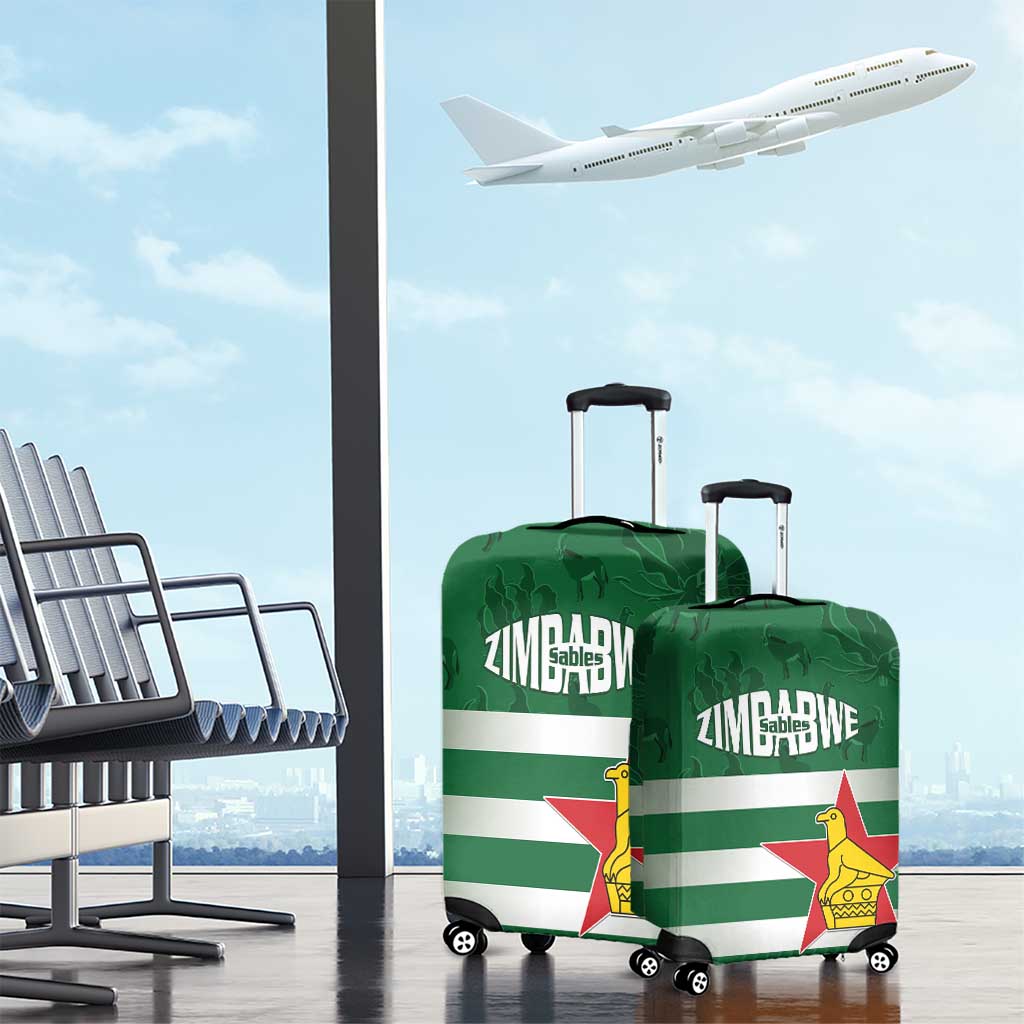 Rugby Zimbabwe Luggage Cover Go Champions Sables LT15