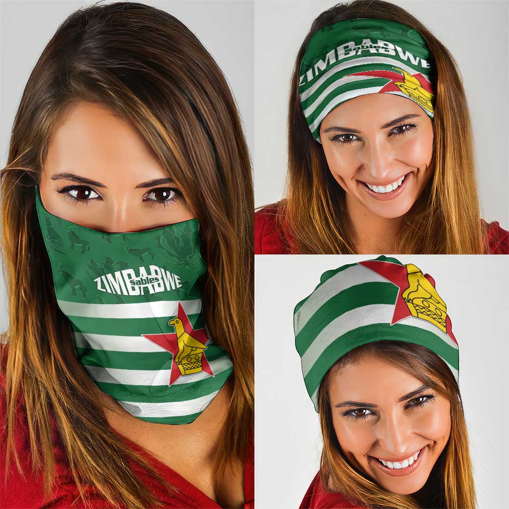 Rugby Zimbabwe Custom Neck Gaiter Go Champions Sables LT15