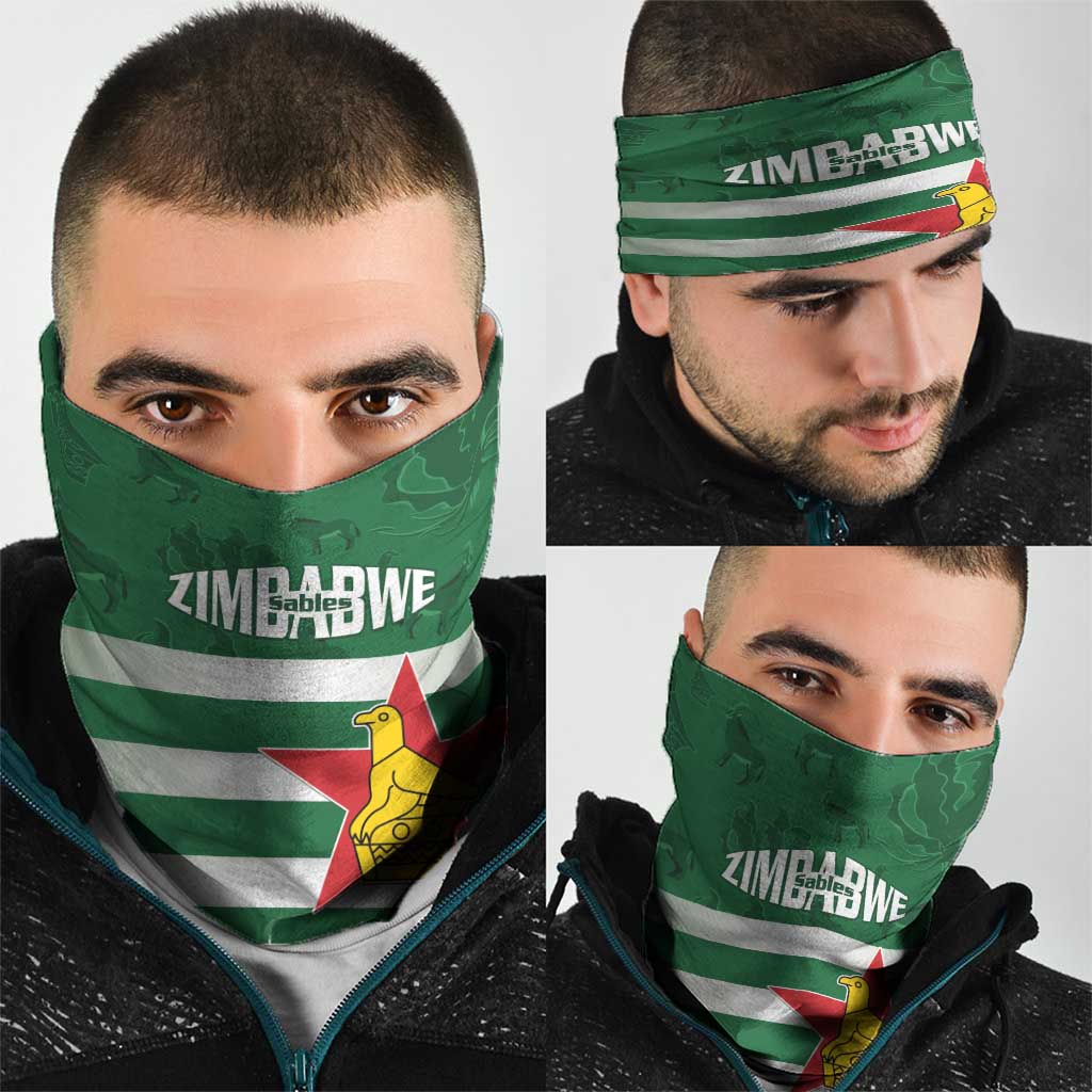 Rugby Zimbabwe Custom Neck Gaiter Go Champions Sables LT15