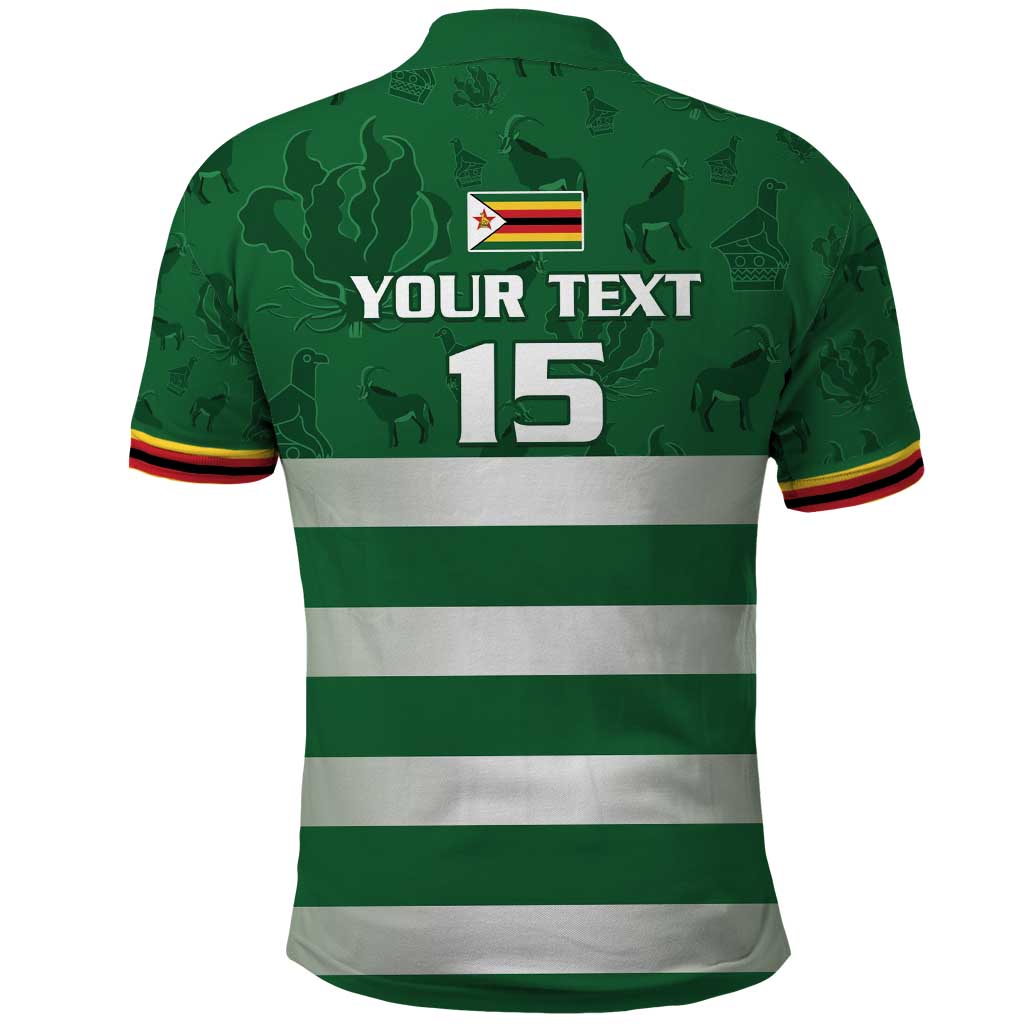 Rugby Zimbabwe Custom Polo Shirt Go Champions Sables LT15