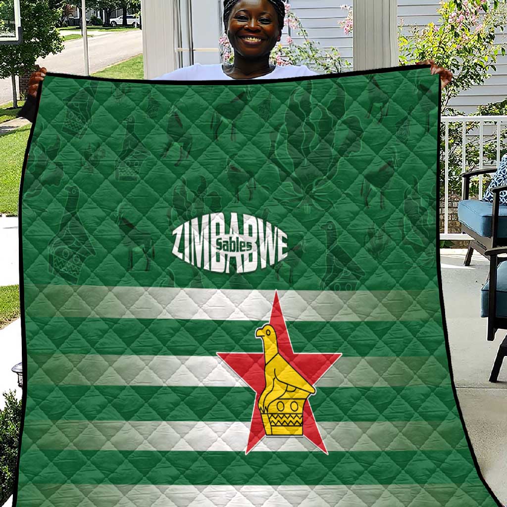 Rugby Zimbabwe Quilt Go Champions Sables LT15