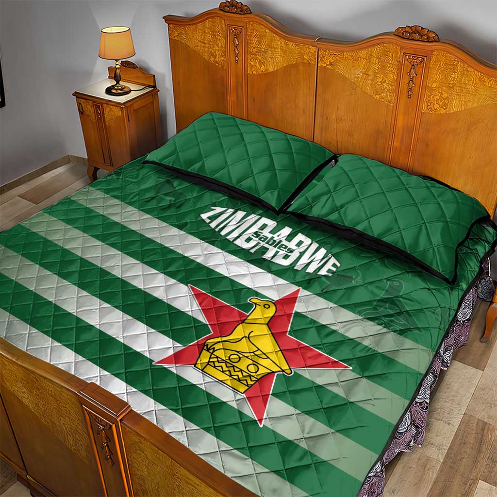 Rugby Zimbabwe Quilt Bed Set Go Champions Sables LT15