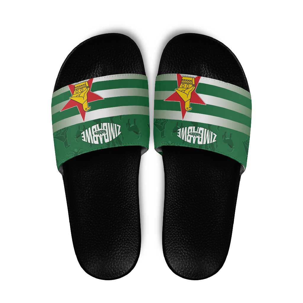 Rugby Zimbabwe Custom Slide Sandals Go Champions Sables LT15