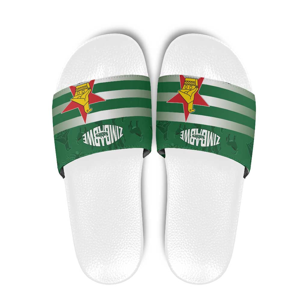 Rugby Zimbabwe Custom Slide Sandals Go Champions Sables LT15