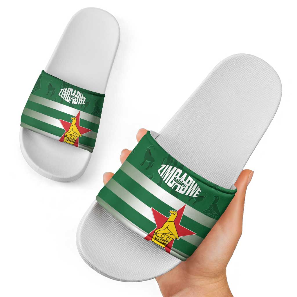 Rugby Zimbabwe Custom Slide Sandals Go Champions Sables LT15
