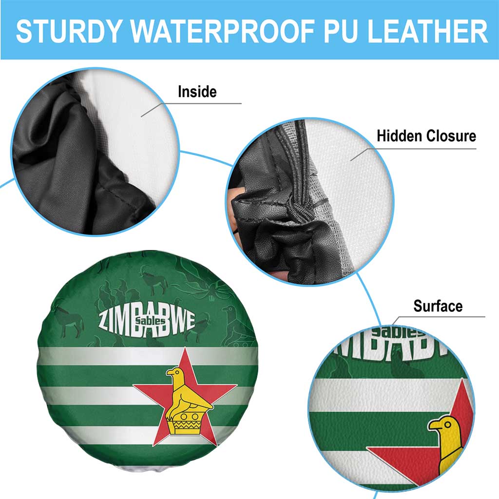Rugby Zimbabwe Spare Tire Cover Go Champions Sables LT15