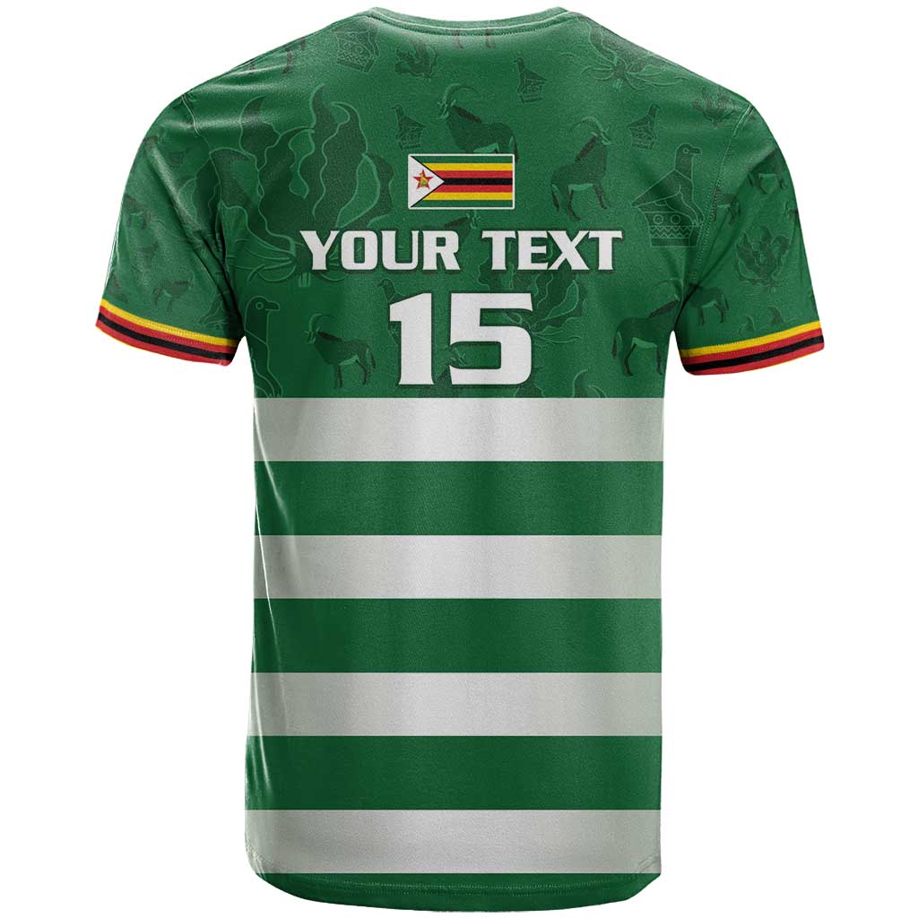 Rugby Zimbabwe Custom T shirt Go Champions Sables LT15
