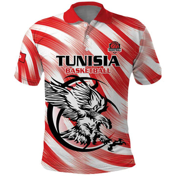 Custom Tunisia Basketball Polo Shirt Go Eagles of Carthage LT15