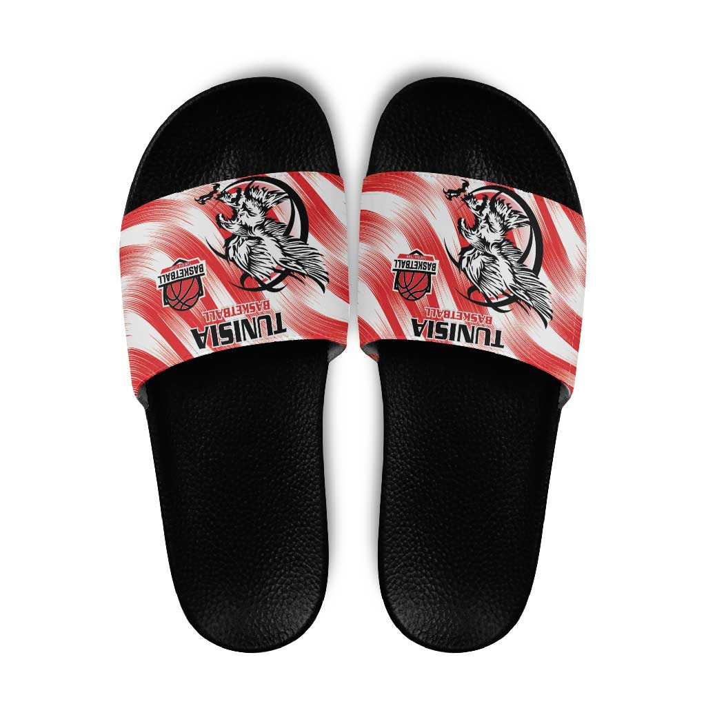 Tunisia Basketball Slide Sandals Go Eagles of Carthage LT15