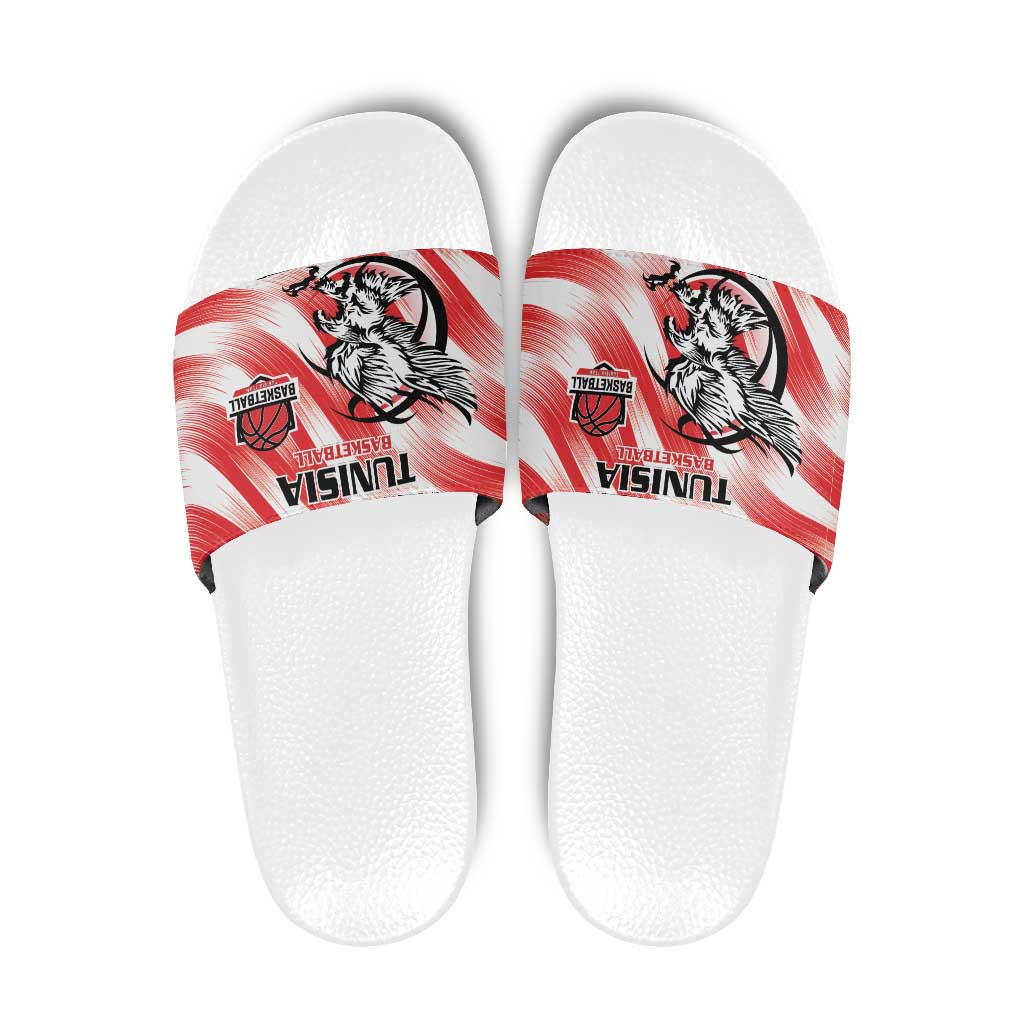 Tunisia Basketball Slide Sandals Go Eagles of Carthage LT15