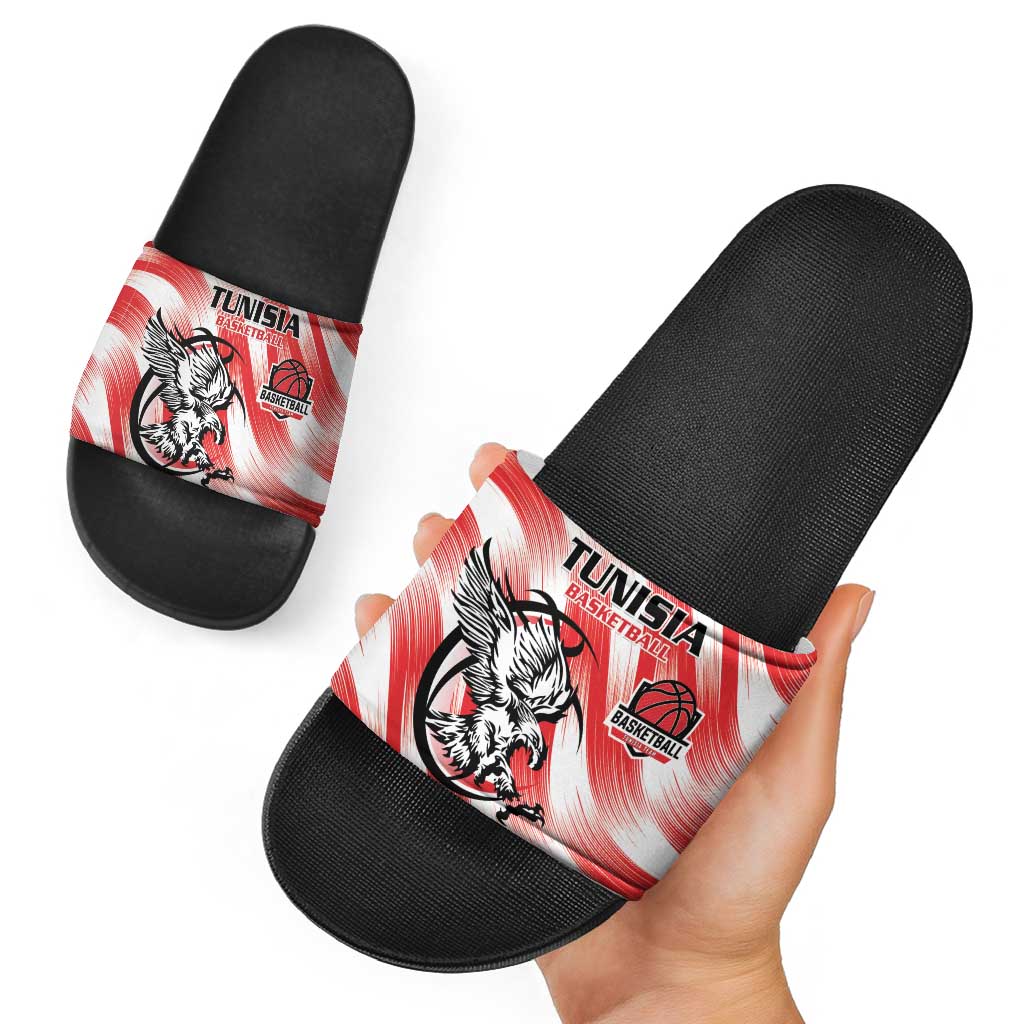 Tunisia Basketball Slide Sandals Go Eagles of Carthage LT15