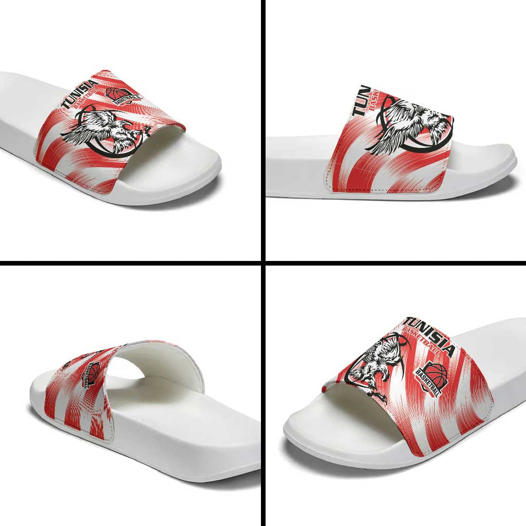 Tunisia Basketball Slide Sandals Go Eagles of Carthage LT15
