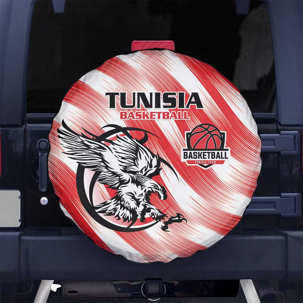Tunisia Basketball Spare Tire Cover Go Eagles of Carthage LT15