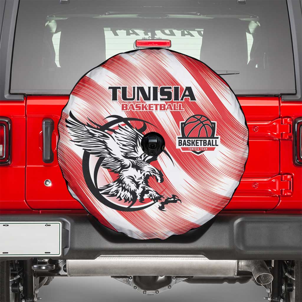 Tunisia Basketball Spare Tire Cover Go Eagles of Carthage LT15