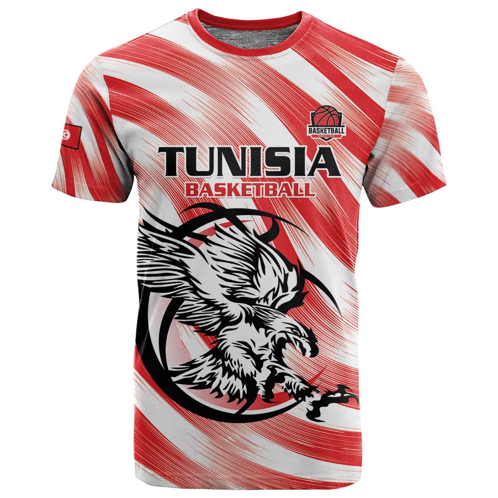 Afro Basketball Tunisia Custom T shirt Go Eagles of Carthage LT15