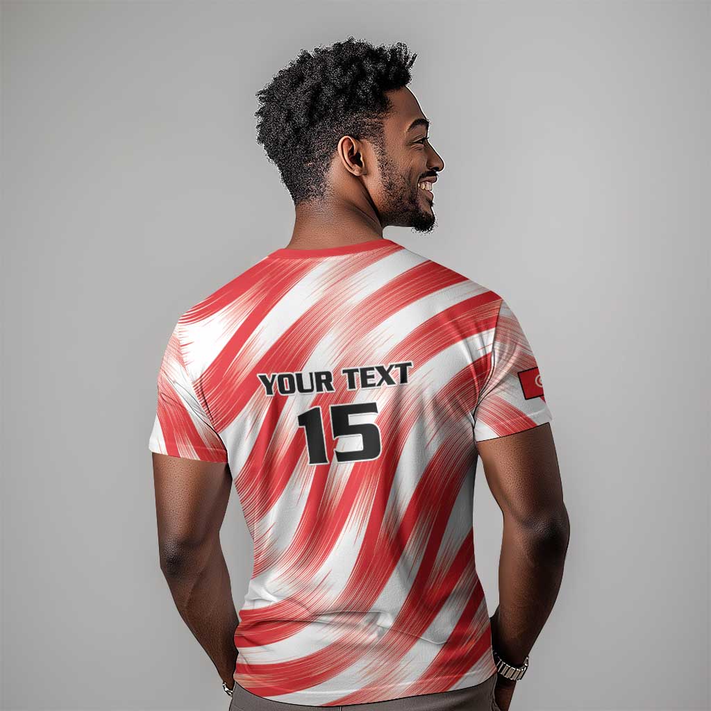 Afro Basketball Tunisia Custom T shirt Go Eagles of Carthage LT15
