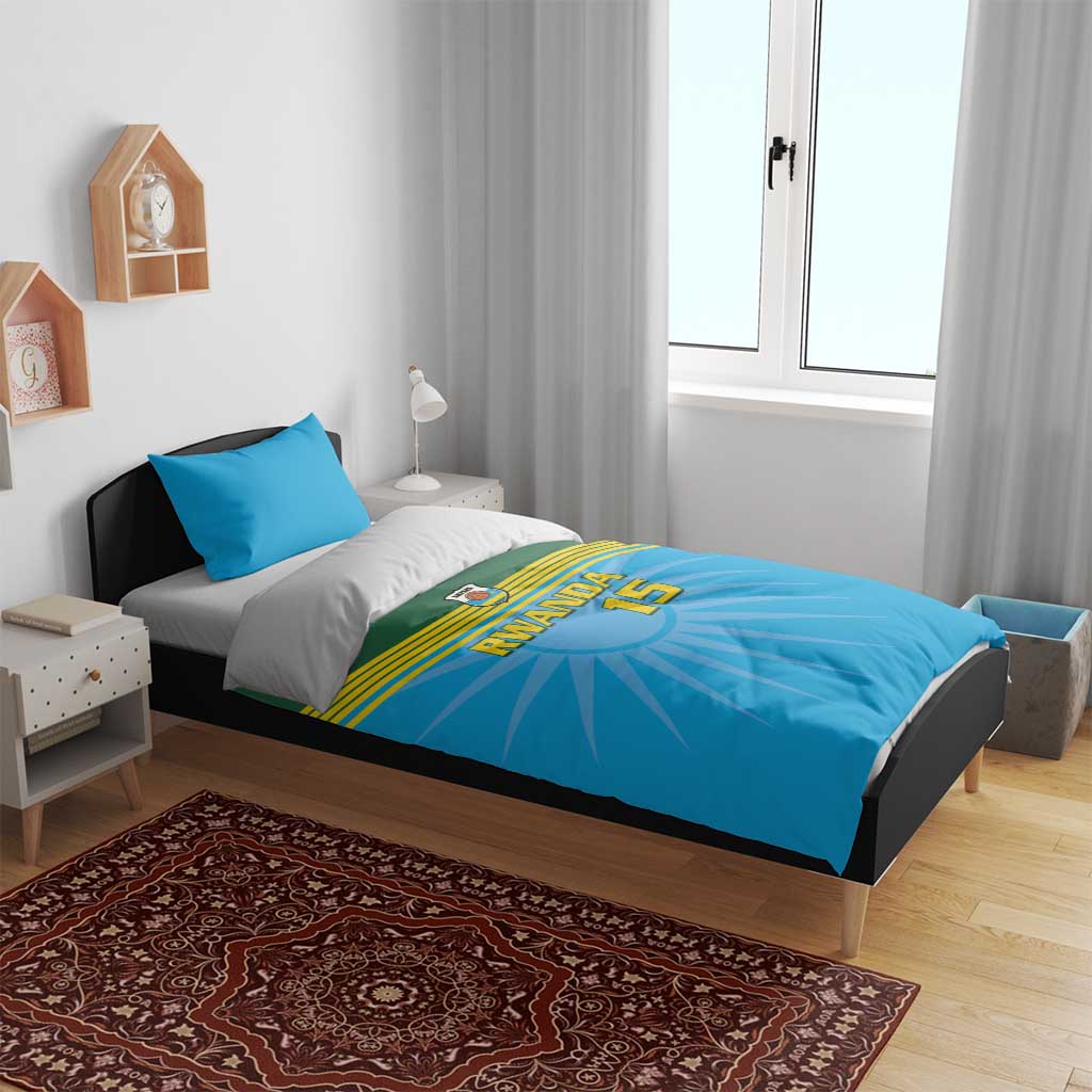 Afro Basketball Rwanda Custom Bedding Set Go Champions LT15