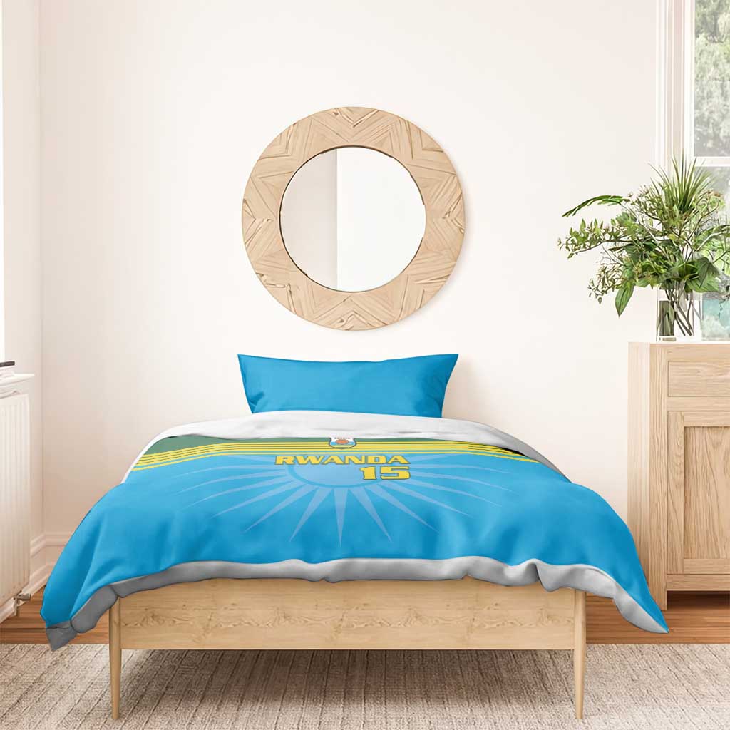 Afro Basketball Rwanda Custom Bedding Set Go Champions LT15