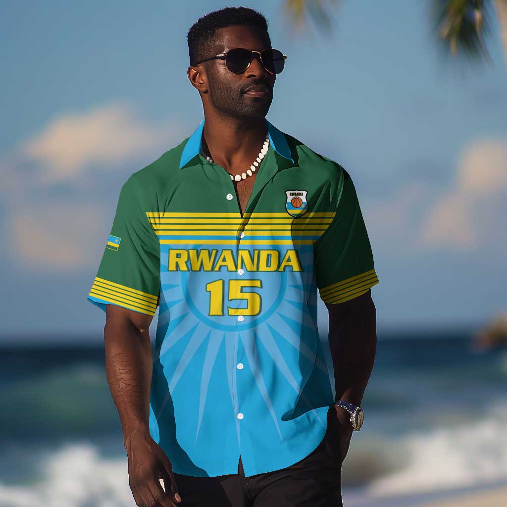 Afro Basketball Rwanda Custom Hawaiian Shirt Go Champions LT15