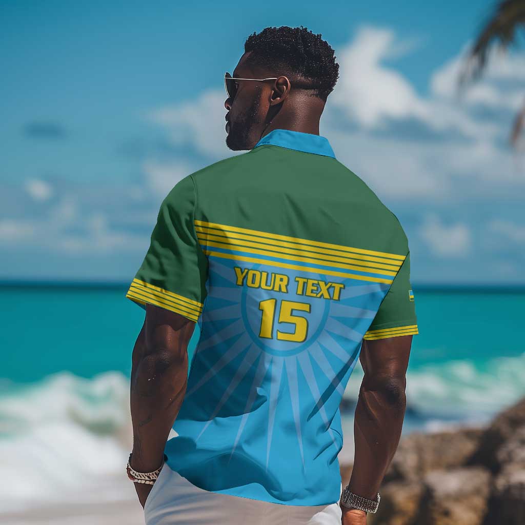 Afro Basketball Rwanda Custom Hawaiian Shirt Go Champions LT15