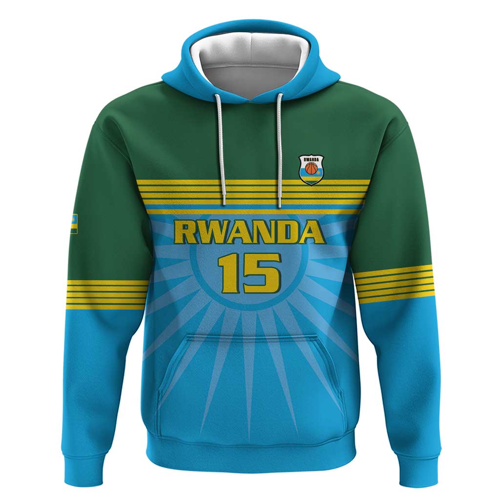 Custom Rwanda Basketball Hoodie Go Champions LT15