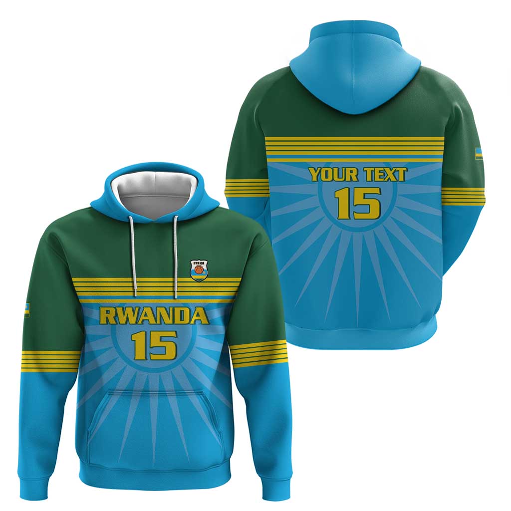 Custom Rwanda Basketball Hoodie Go Champions LT15