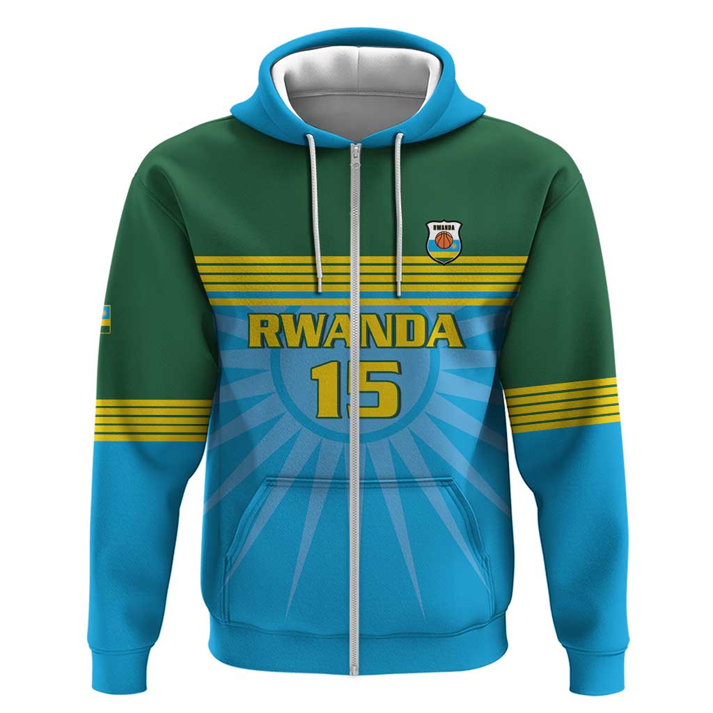 Custom Rwanda Basketball Hoodie Go Champions LT15