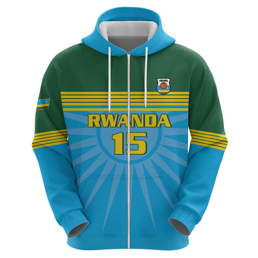 Custom Rwanda Basketball Hoodie Go Champions LT15