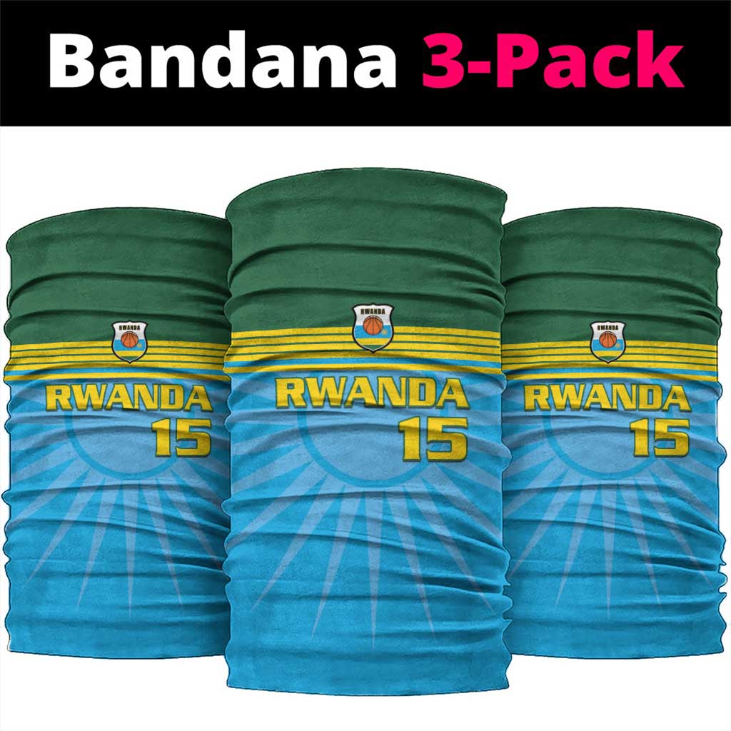 Custom Rwanda Basketball Neck Gaiter Go Champions LT15