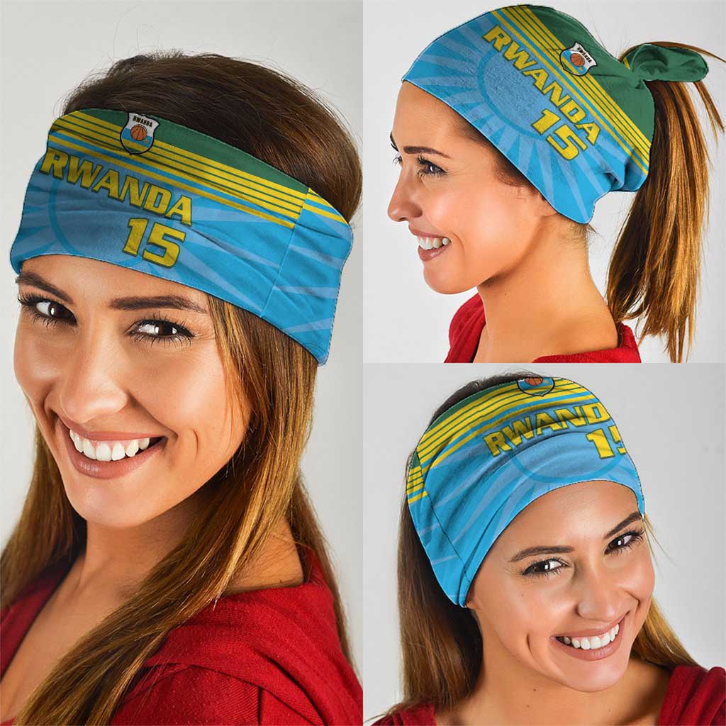 Custom Rwanda Basketball Neck Gaiter Go Champions LT15