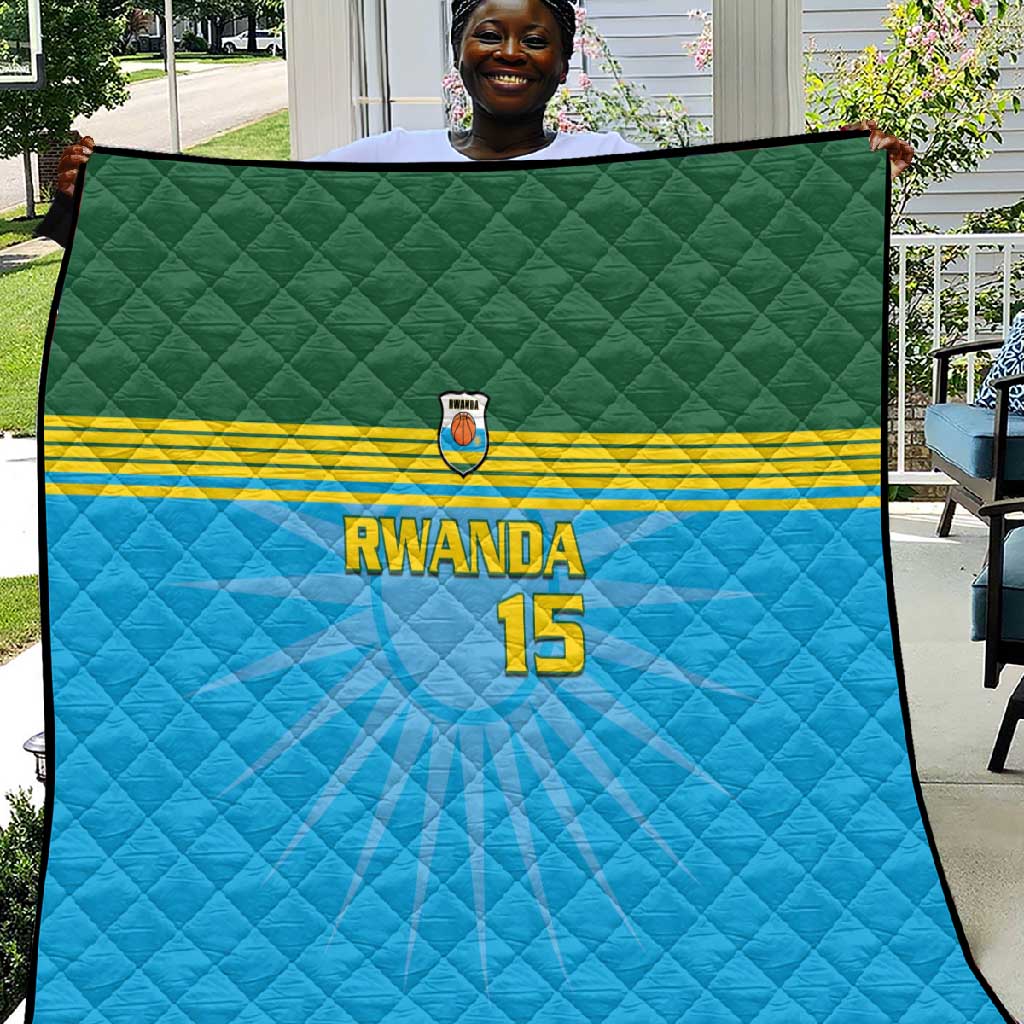 Afro Basketball Rwanda Custom Quilt Go Champions LT15