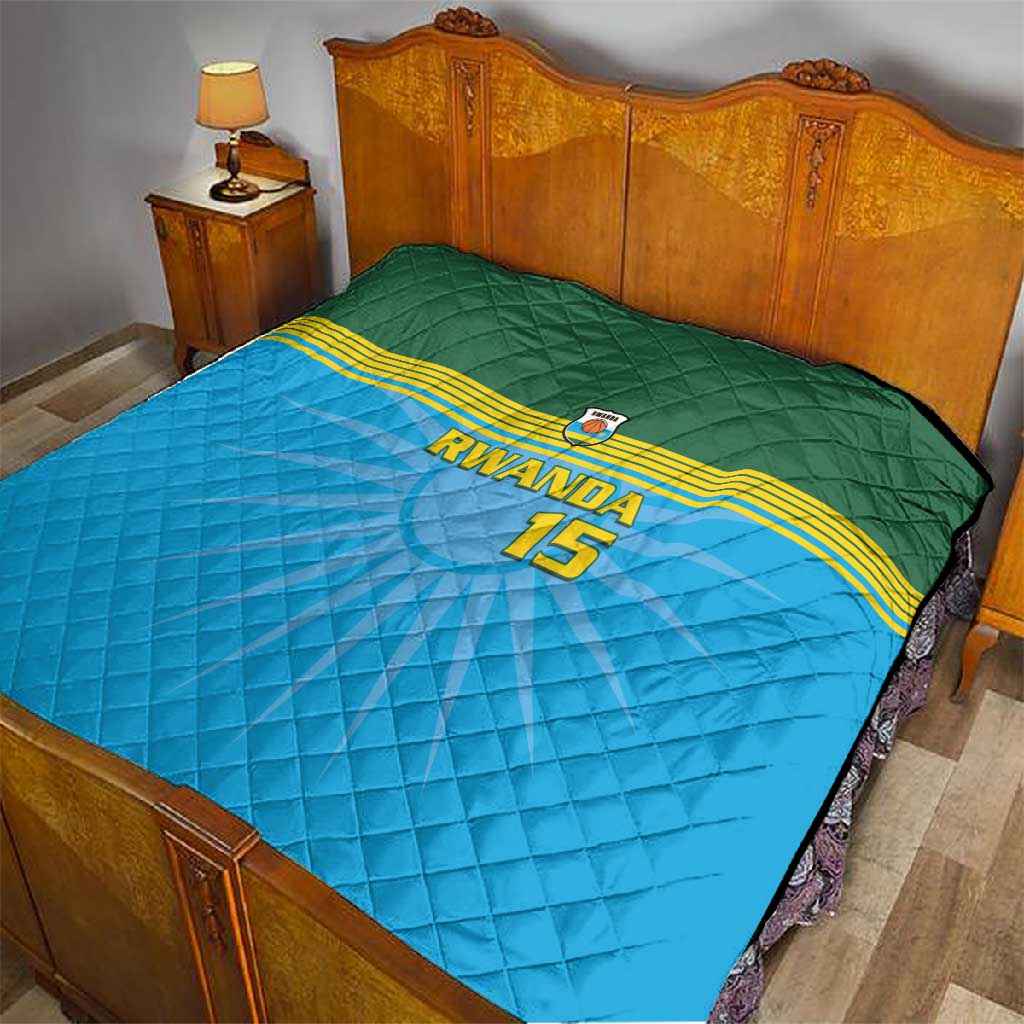 Afro Basketball Rwanda Custom Quilt Go Champions LT15