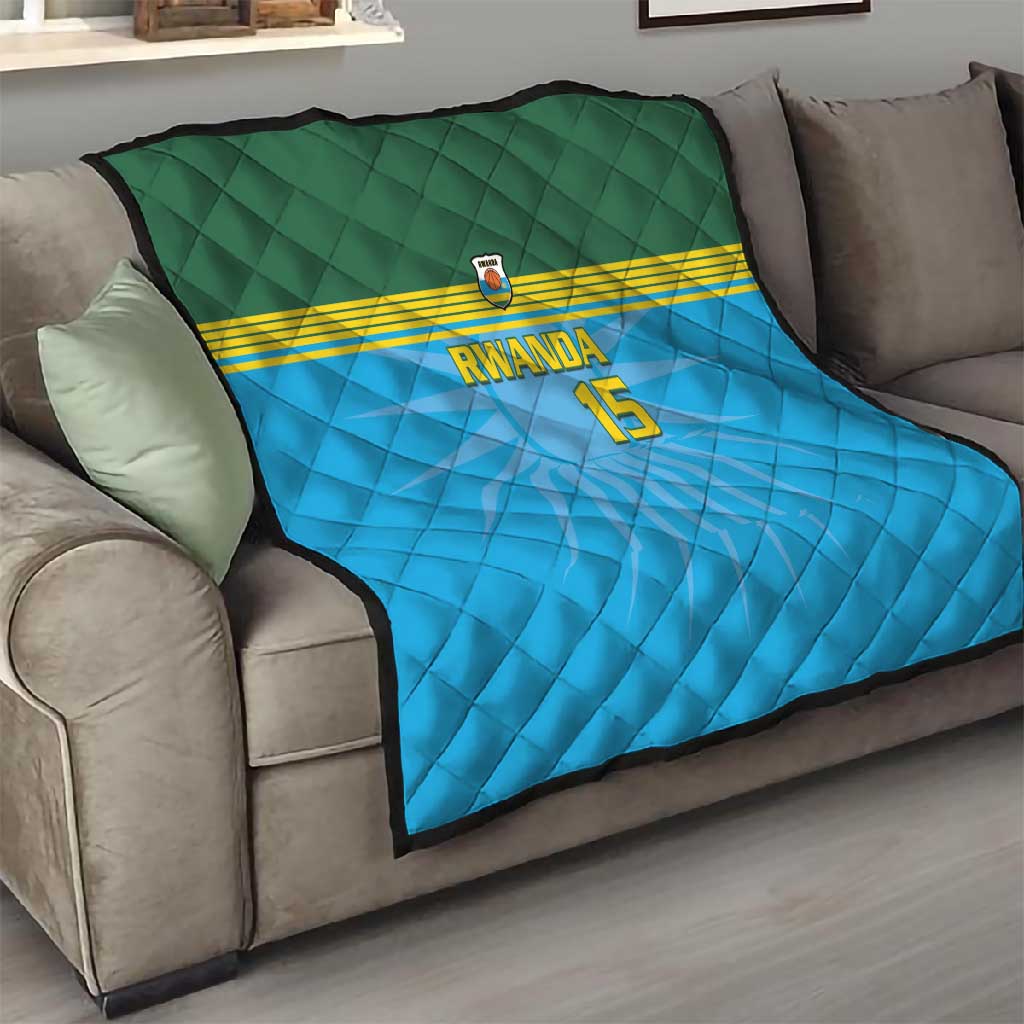 Afro Basketball Rwanda Custom Quilt Go Champions LT15