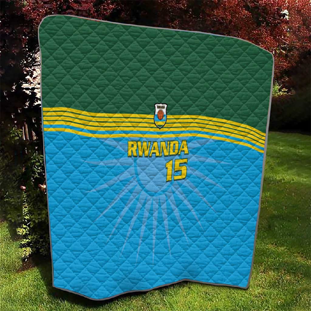Afro Basketball Rwanda Custom Quilt Go Champions LT15